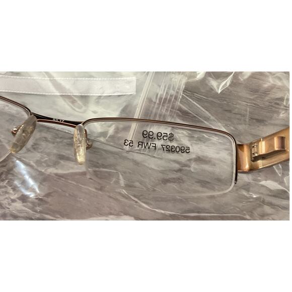 XOXO Catwalk EyeGlass Frames Rectangular Gold Wire Rims - Picture 6 of 8
